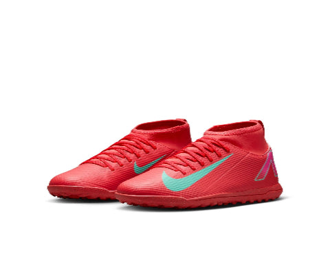 Nike Jr Superfly 10 Club TF- Ember Glow/ Aurora Green