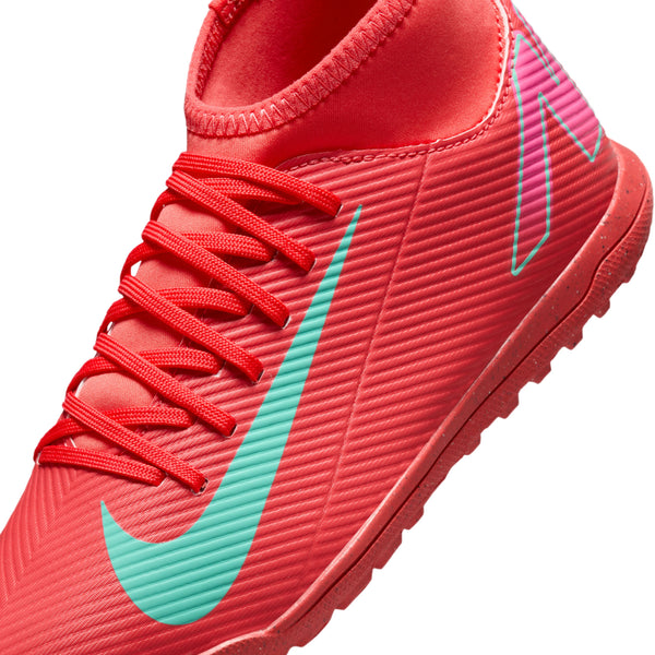 Nike Jr Superfly 10 Club TF- Ember Glow/ Aurora Green