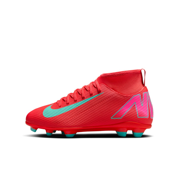 Nike Jr Superfly 10 Club FG/MG- Ember Glow/Aurora Green