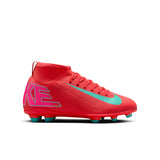 Nike Jr Superfly 10 Club FG/MG- Ember Glow/Aurora Green