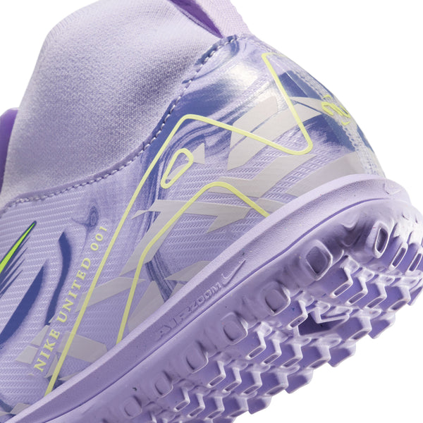 Nike Jr Zoom Superfly 10 ACAD TF NU1- Purple Agate/Barely Volt