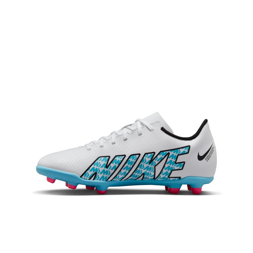 Nike Jr. Mercurial Superfly 9 Club FG/MG Soccer Cleats - White/Baltic  Blue-Pink Blast