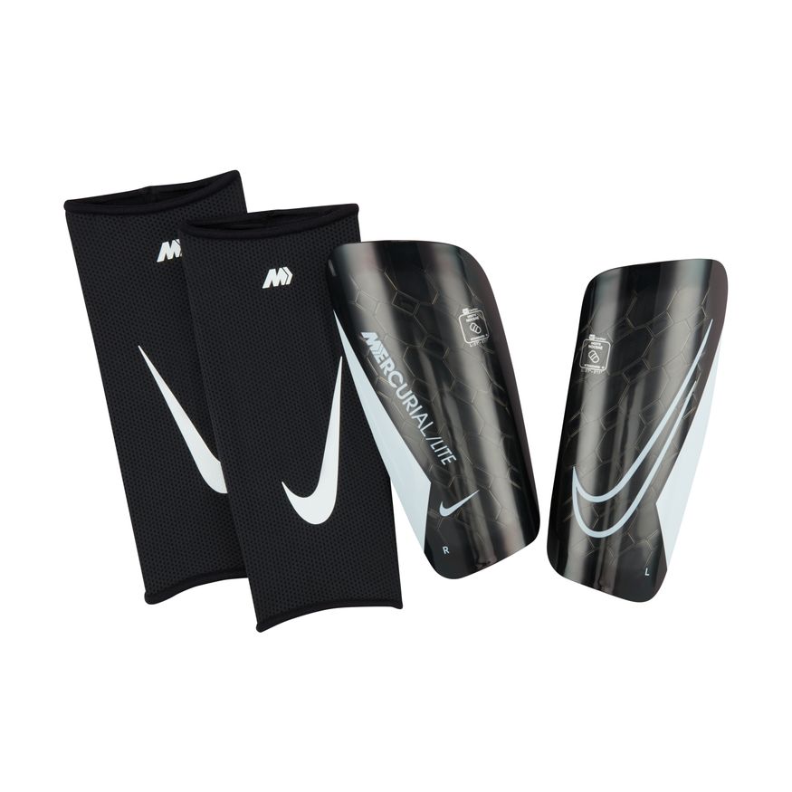 snijder Pathologisch Verliefd Nike Mercurial Lite Shinguards - Black (NEW) | East Coast Soccer Shop